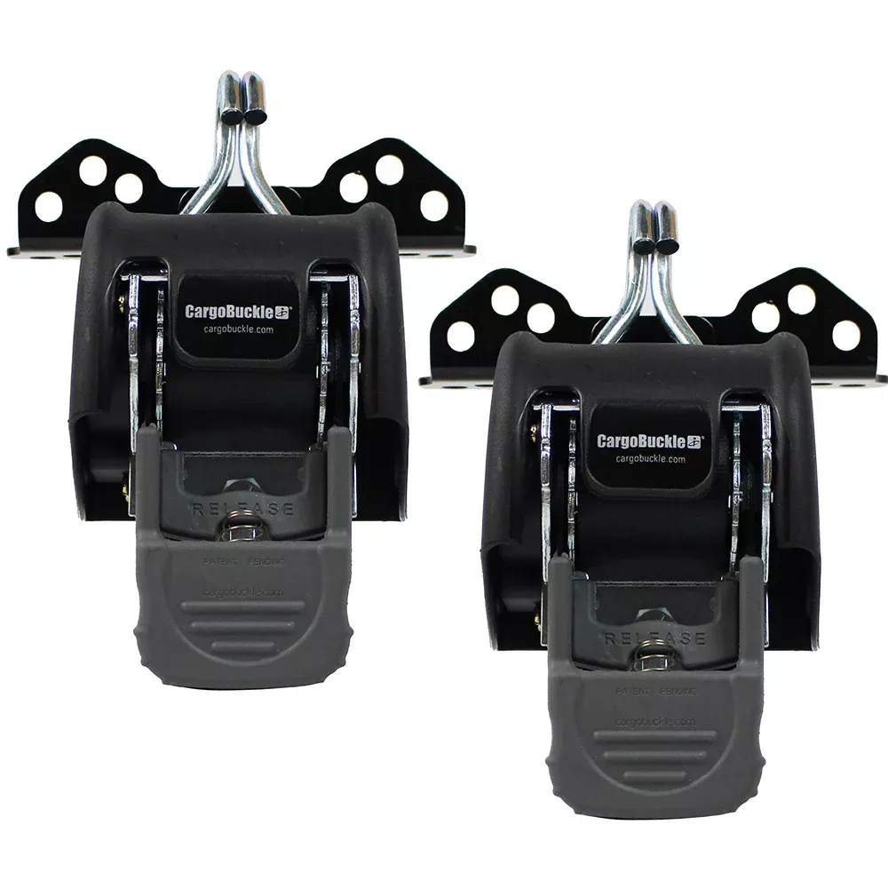 CargoBuckle Universal Ladder Rack Tie-Down System – 2″ Retractable Tie-Down – 1 Pair
