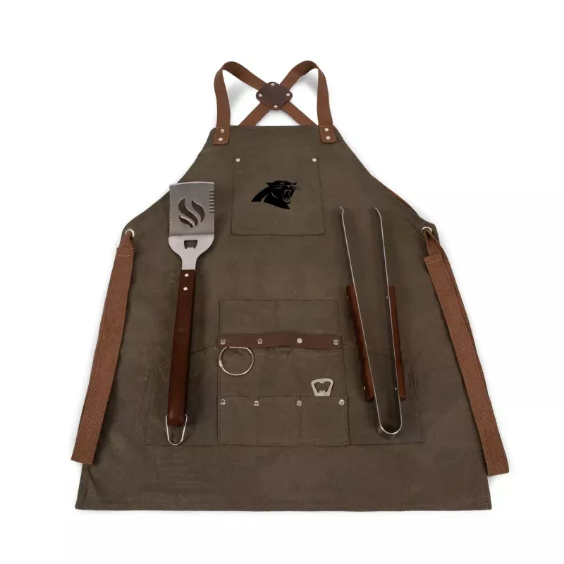 Carolina Panthers – BBQ Apron with Tools & Bottle Opener