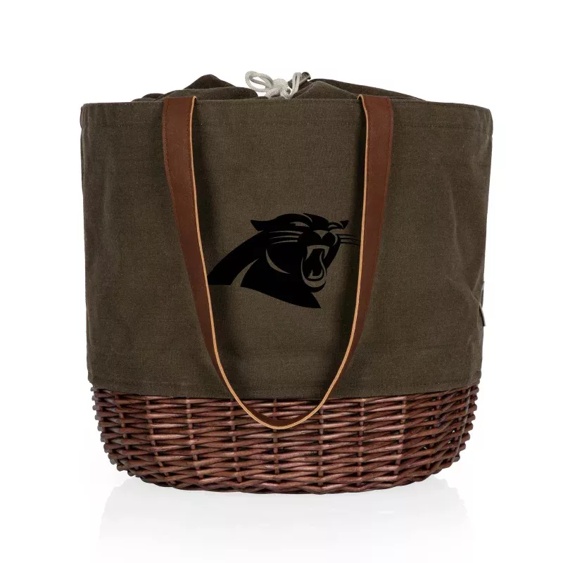 Carolina Panthers – Coronado Canvas and Willow Basket Tote