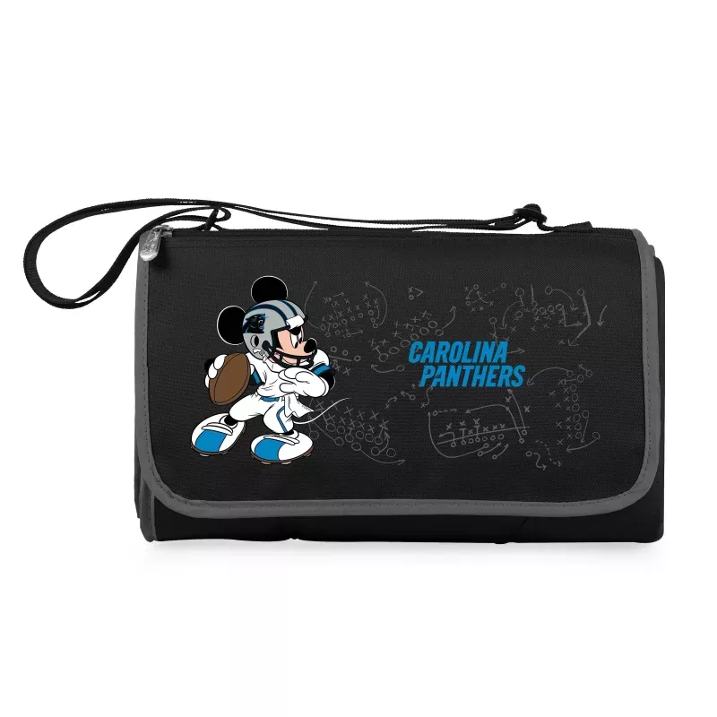 Carolina Panthers Mickey Mouse – Blanket Tote Outdoor Picnic Blanket