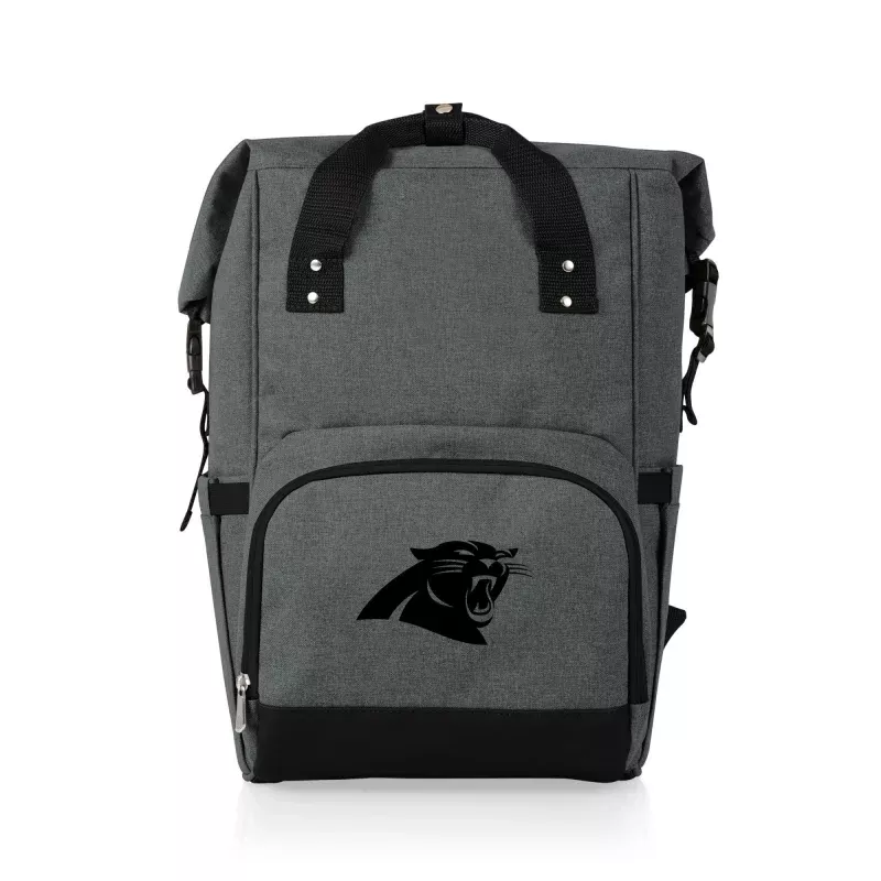 Carolina Panthers – On The Go Roll-Top Backpack Cooler
