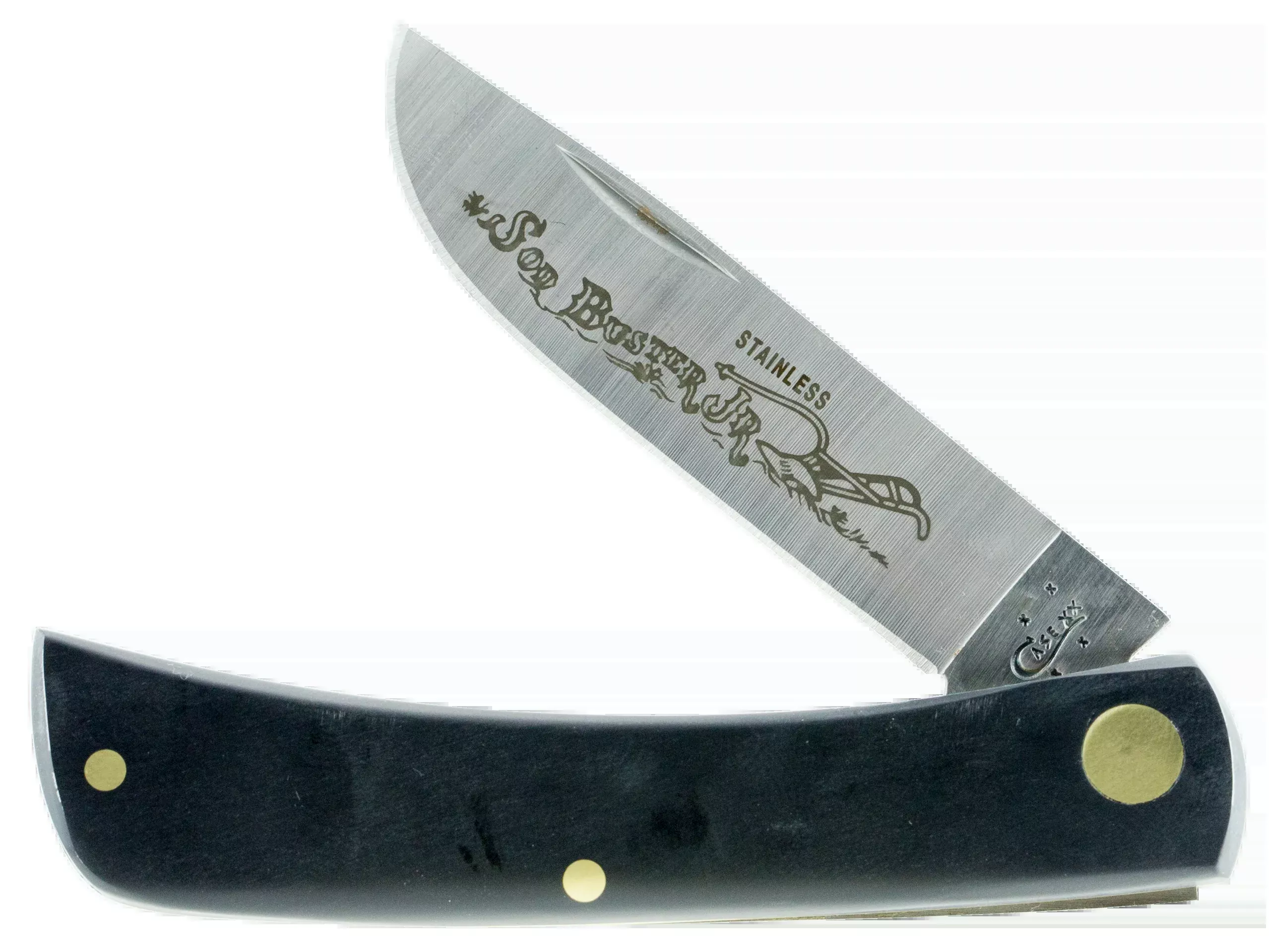 Case Sod Buster, Case 00095 Jet Black Synthetic Sod Buster Jr