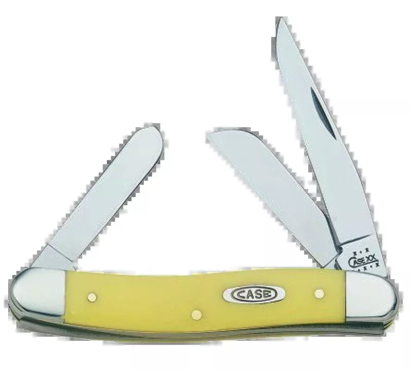 Case Stockman, Case 00035 Yellow Synthetic Medium Stockman