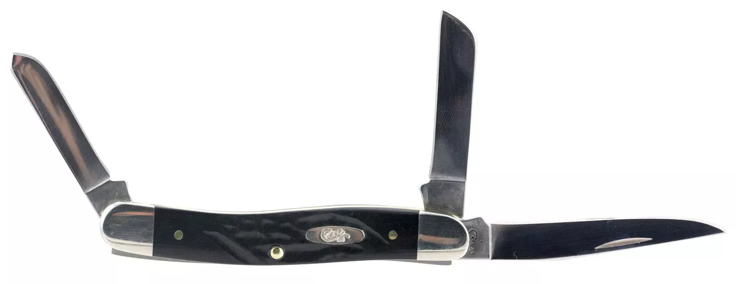 Case Stockman Medium 2.57″/1.88″/1.71″ Folding Clip/Sheepsfoot/Spey Plain Mirror Polished Tru-Sharp SS Blade