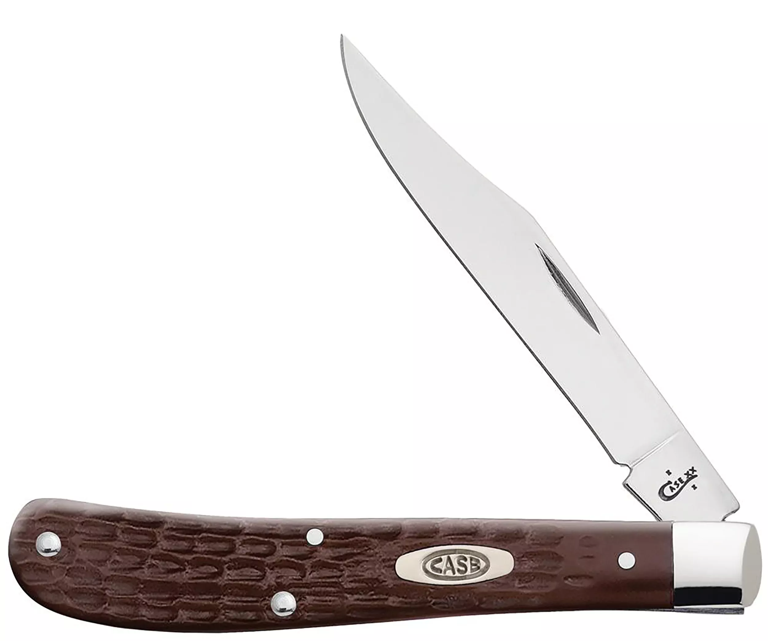 Case Trapper, Case 00135 Brown Syn Standard Jig Slimline Trapper