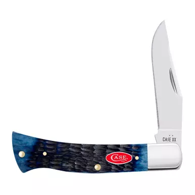 Case XX Axe Rogers Jig Navy Blue Bone 6888 Stainless Pocket Knife