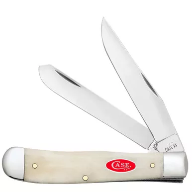 Case XX Trapper Smooth Natural Bone 14020 Stainless Pocket Knife