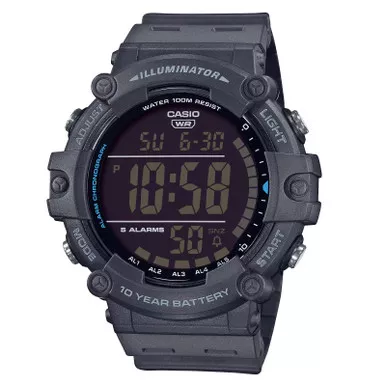 CASIO Men's Illuminator 10-Year Battery Black Watch (AE1500WH-8BV)