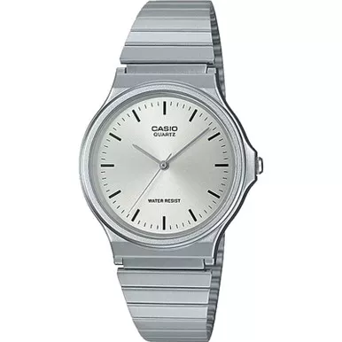 CASIO Men's Vintage Series Silver Quartz Analog Watch (MQ24D-7E)