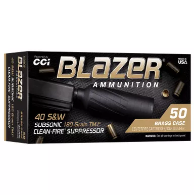 CCI 5220S Blazer 40S&W 180gr Total Metal Jacket 50/Box