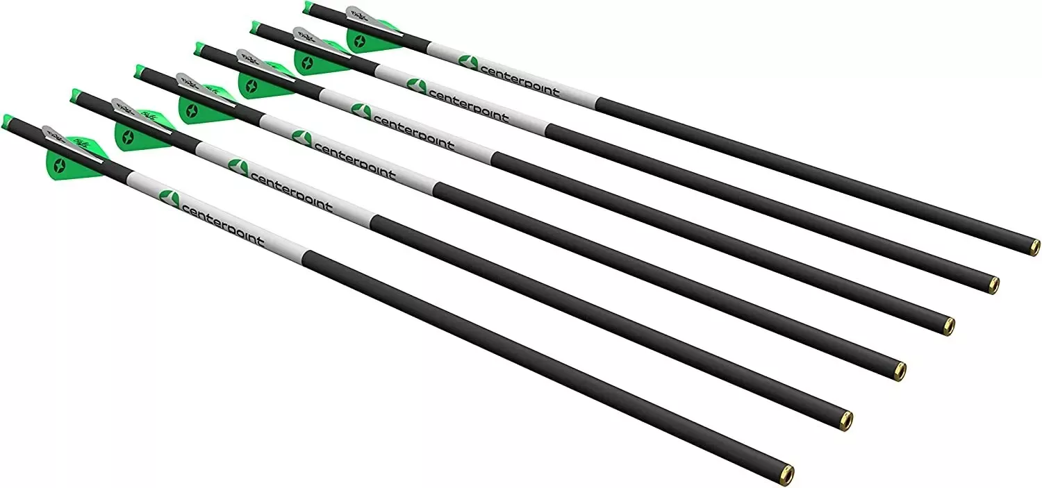 CenterPoint 20-Inch Crossbow Arrows 6 Pack, 400-Grain AXCCA206PK1