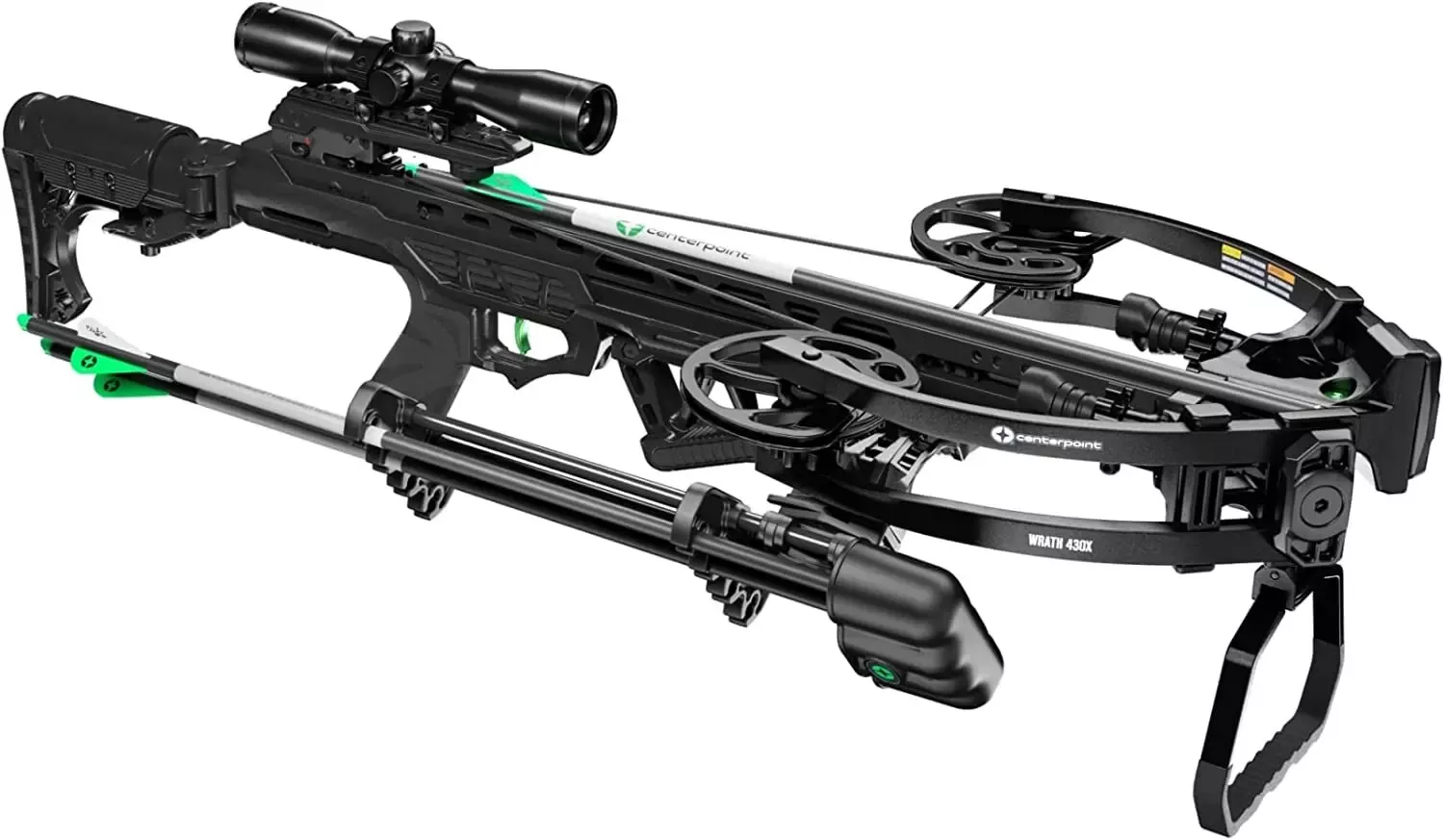 CenterPoint Wrath 430X Compound Crossbow With Silent Crank 430FPS 9 lbs 32" Black C0007