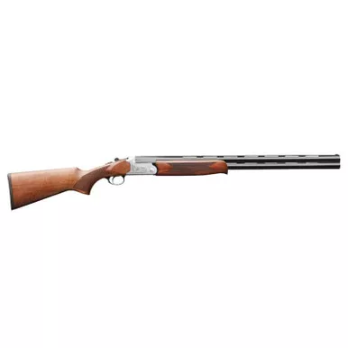 Charles Daly 930217 202 Full Size 20 Gauge Break Open 3" 2rd 26" Blued Vent Rib Barrel, Silver Engraved Steel Receiver, Fixed Walnut Wood Stock