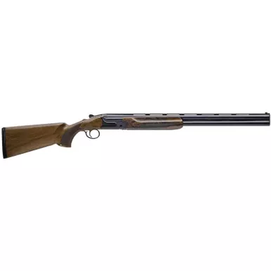 Charles Daly 930394 202E 12 Gauge Break Open 3" 2rd 28" Black Over/Under Vent Rib Barrel, Black Engraved Steel Receiver, Fixed w/Pistol Grip Walnut Stock