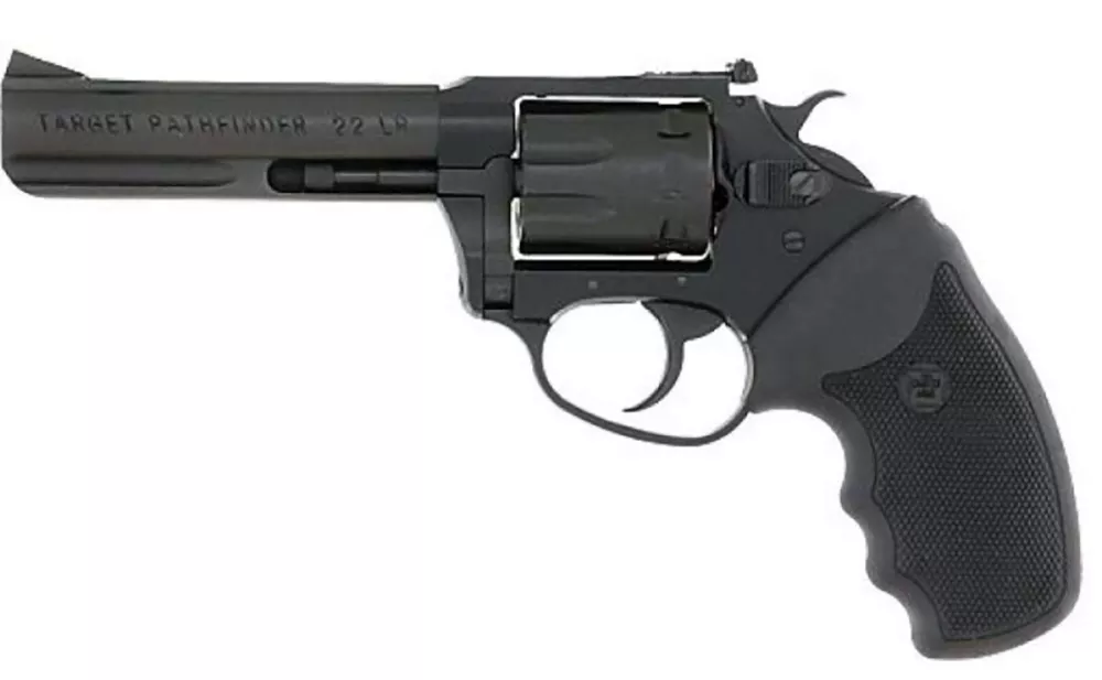 Charter Arms Pathfinder Target Lite .22LR Revolver 8Rd 4.20″ Barrel Blade Front Sight Adjustable Rear Sight Rubber Grip DA/SA Black 12242