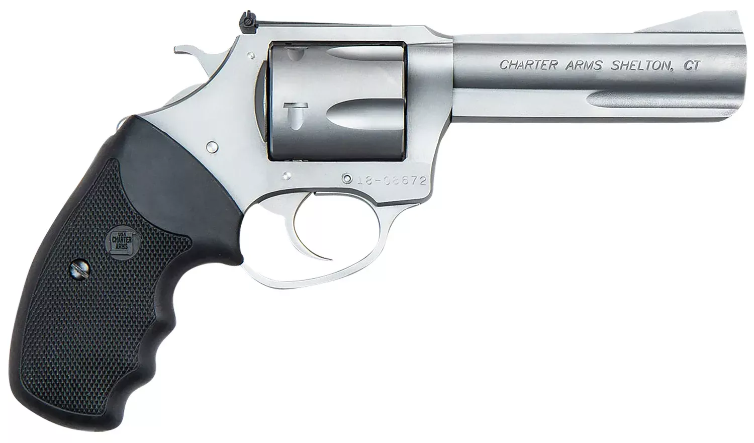 Charter Arms Professional VI Extra Large, 357 Mag 6 Shot 4.20″ Matte Stainless Steel Barrel
