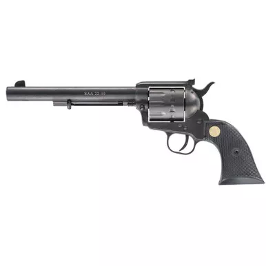 Chiappa Firearms CF340170 SAA 1873 Medium Frame 22 LR 10 Shot, 7.50" Blued Steel Barrel, Blued Steel Frame, Blued Cylinder, Black Plastic Grip, Exposed Hammer