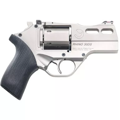 Chiappa Firearms CF340341 Rhino 30DS *CA Compliant Small 10mm Auto 6 Shot 3" Black Anodized Picatinny Rail/Vent Rib Barrel, Black Cylinder Black Anodized Aluminum Frame w/Picatinny Rail, Walnut Grip