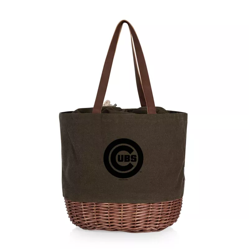 Chicago Cubs – Coronado Canvas and Willow Basket Tote