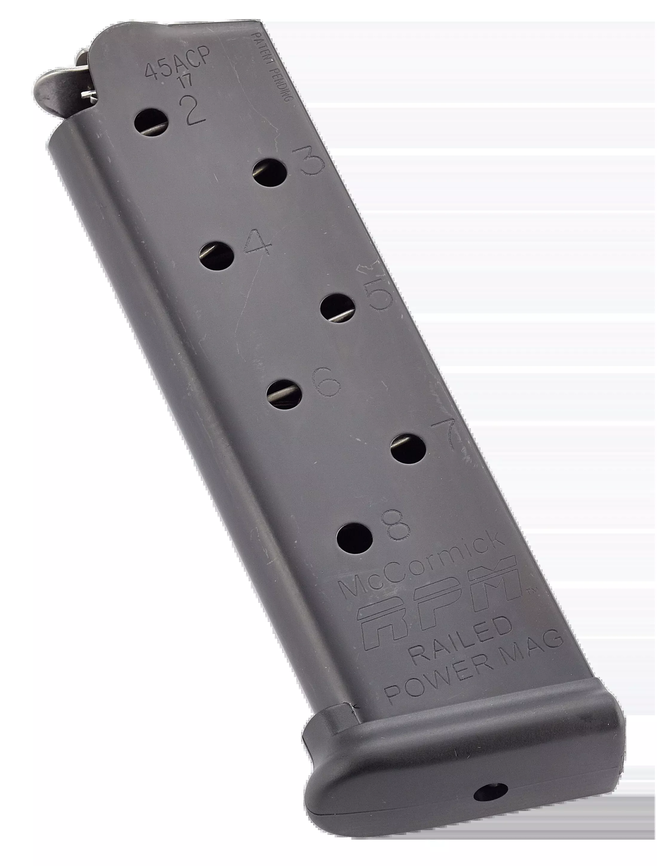 Chip Mccormick Custom Railed Power Mag, Chip Mrpm45fs8b17230 Rl Pwr Mag 1911 458rBlk