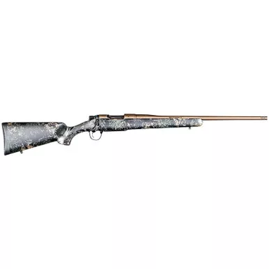 Christensen Arms 8010119100 Mesa FFT 7mm PRC 3+1 22" Threaded Barrel, Burnt Bronze Cerakote, Green with Black/Tan Webbing Stock