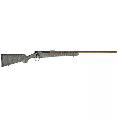 Christensen Arms 8010200900 Mesa Long Range 300 Win Mag 3+1 26" Threaded Barrel, Burnt Bronze Cerakote, Green with Black/Tan Webbing Stock