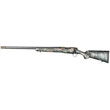 Christensen Arms 8010620800 Ridgeline FFT 6.5 PRC 3+1 20" Carbon Fiber/Threaded Barrel, Burnt Bronze Cerakote, Green with Black/Tan Accents Stock, Left Hand