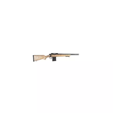 Christensen Arms 8010622000 Ridgeline Scout Full Size 6mm ARC 4+1, 16" Black Nitride Steel Threaded Barrel, Black Nitride Aluminum Receiver, Tan w/Black Webbing Fixed Sporter Stock