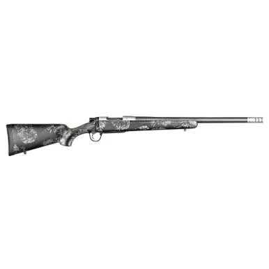 Christensen Arms 8010631801 Ridgeline FFT 7mm PRC 3+1 24" Carbon Fiber Threaded Barrel, Stainless Steel Drilled & Tapped Receiver, Carbon w/Gray Accents Sporter FFT Carbon Fiber Stock