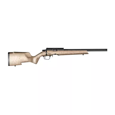 Christensen Arms 8011201300 Ranger 22 WMR 9+1 18" Carbon Fiber/Threaded Barrel, Black Anodized Finish, Tan with Black Webbing Stock