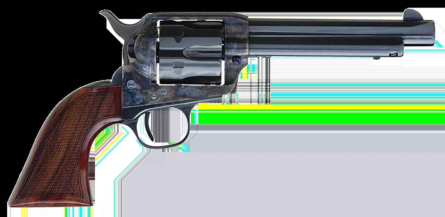Cimarron Arizona Ranger Revolver .357MAG 6Rd 5.5″ Barrel Blade Front Sight Walnut Grips SAO Blued and Color Case Hardened Steel AR401