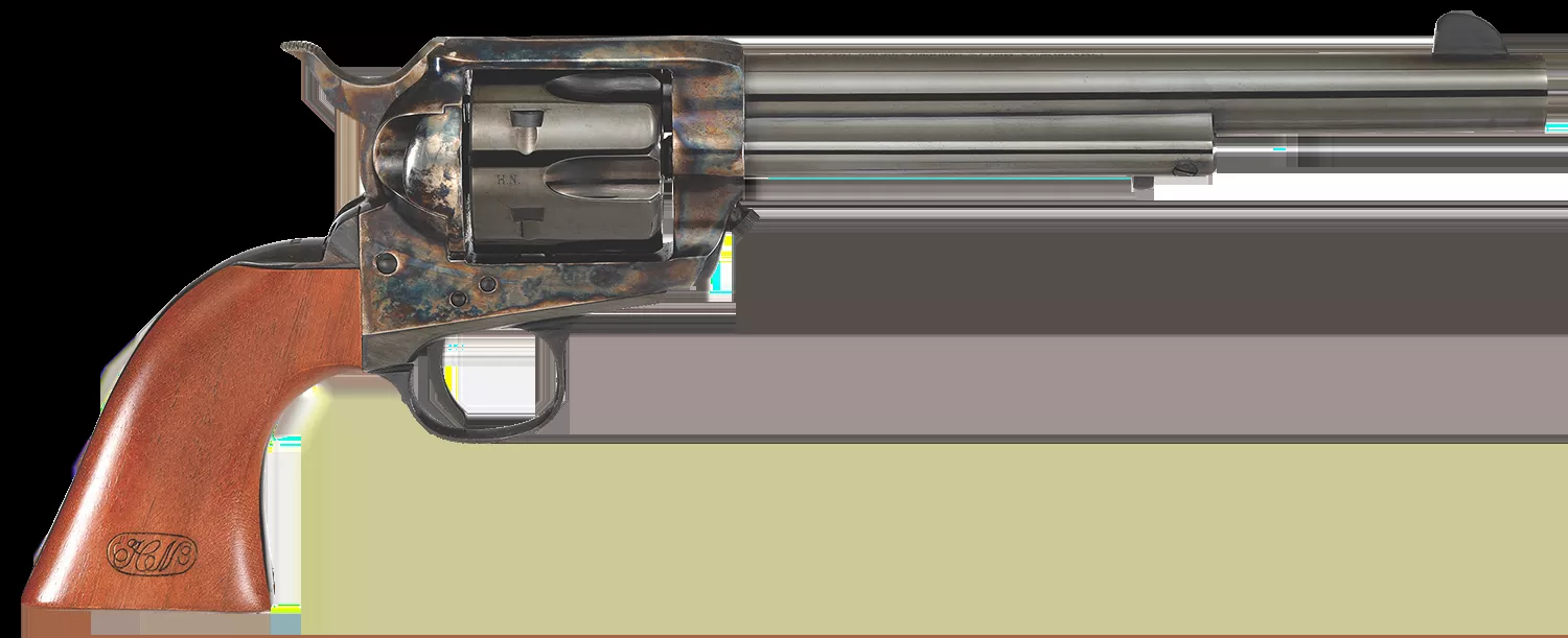 Cimarron U.S. Cavalry Henry Nettleton Revolver .45LC 6Rd 7.5″ Barrel Color Case Hardened Steel Frame Walnut Grips SAO PP514M00HN