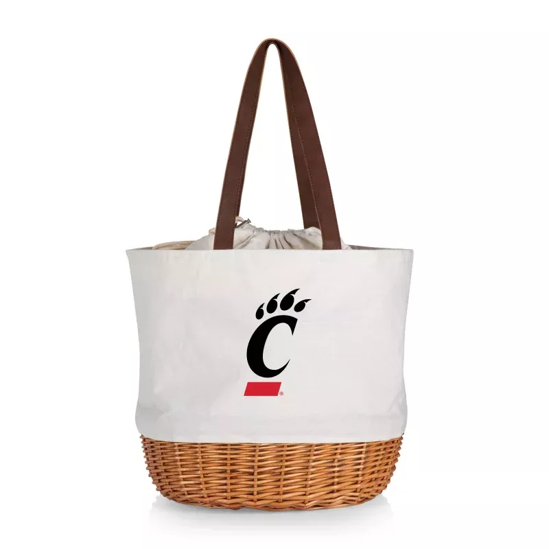 Cincinnati Bearcats – Coronado Canvas and Willow Basket Tote