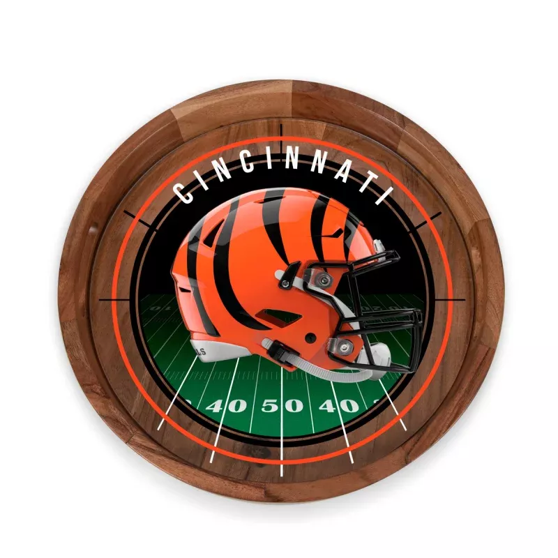 Cincinnati Bengals – Barista Serving Tray with Glass Insert