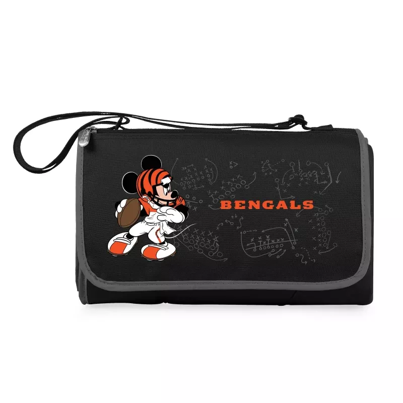 Cincinnati Bengals Mickey Mouse – Blanket Tote Outdoor Picnic Blanket