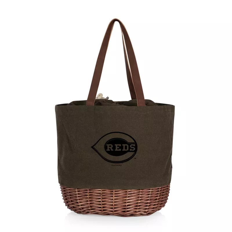 Cincinnati Reds – Coronado Canvas and Willow Basket Tote