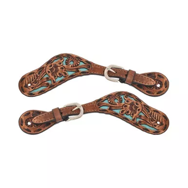 CIRCLE Y Ladies/Youth Carico Spur Straps (1071-35-SH)