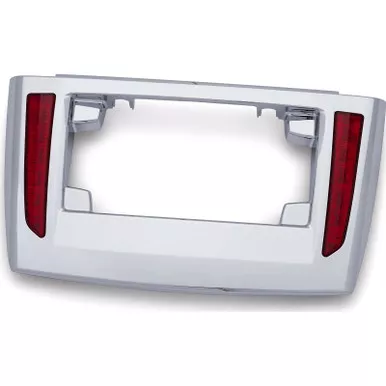 CIRO Chrome Lighted License Plate Frame for Tri Glide (40080)