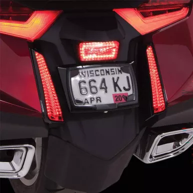 CIRO Goldstrike Black License Plate Frame for Gold Wing (78420)