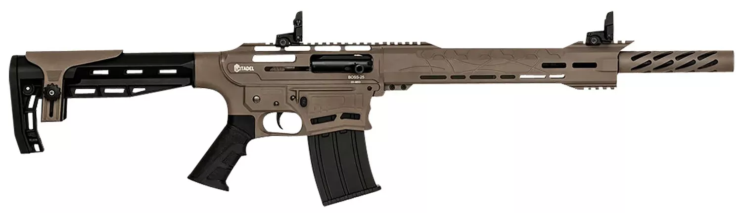 Citadel Boss-25 12 GA Shotgun 18.75″ 3″ CBOSS2512FDE