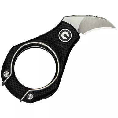 CIVIVI C23038-2 Pyrus Slip Joint Utility Folding Knife 0.65" 14C28N Plain Edge Blade, Black G-10 Handle