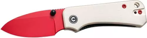 Civivi Knife Baby Banter 2.34″ – Ivory G10/red Blade Liner Lock