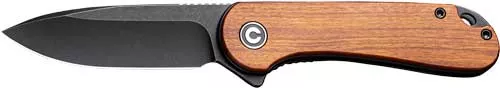 Civivi Knife Elementum 2.96″ – Wood/black Stnwsh D2 Lnr Lock