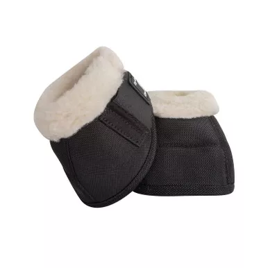 CLASSIC EQUINE Dyno Turn Black Fleece Bell Boots (CDNFBK)