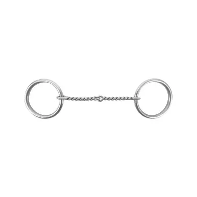 CLASSIC EQUINE Stainless Steel Twisted O-Ring Snaffle Bit (CEBITORTS)