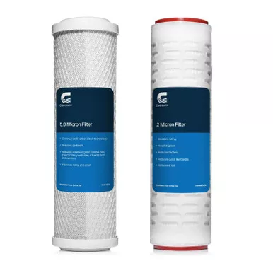 CLEARSOURCE Replacement Filter Twin Pack With 0.2 Micron Filter (FLTR-2PCK-0.2)