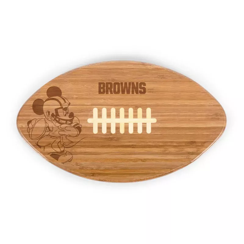 Cleveland Browns Mickey Mouse – Touchdown! Football Cutting Board & Serving Tray