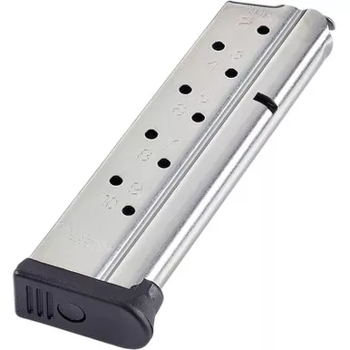 CMC Products MRP9FS10 Range Pro 10rd 9mm Fits 1911 Full Size Stainless/Black Fluoropolymer