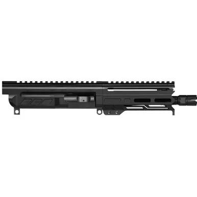 CMMG 94B6829AB Dissent 9mm Luger 6.50", Left Side Charging Handle, Armor Black, OEM Zeroed Linear Comp, 4.60" M-LOK Handguard for AR-Platform, Picatinny End Plate