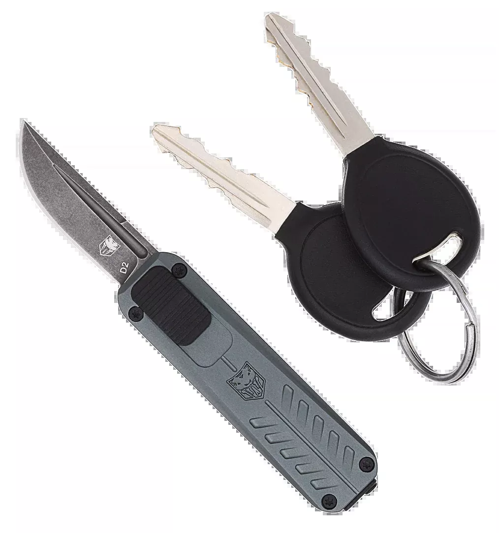 Cobra Tec Knives Llc California, Cobra Cali928sbgrydns Cali 928 Side Button Drop Gy